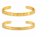 Stellar Glow Cuff Bracelet | Two Celestial Designs
