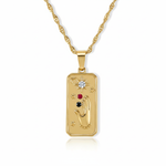 Ardena Tarot Hand & Stars Necklace