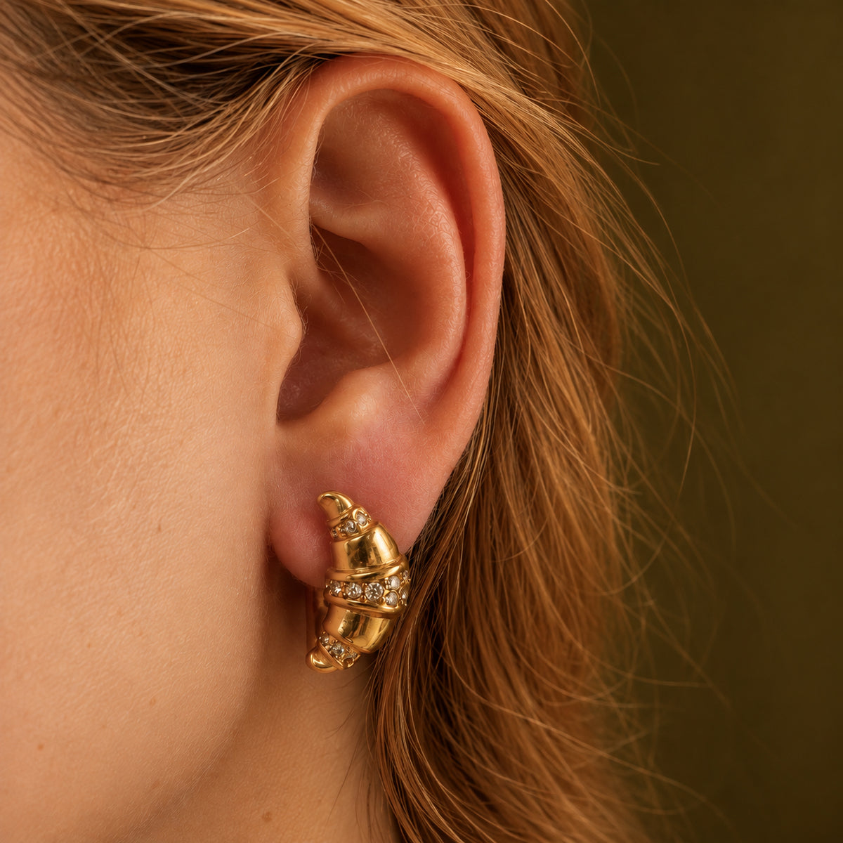 Croissant Earrings – Fire Collection.