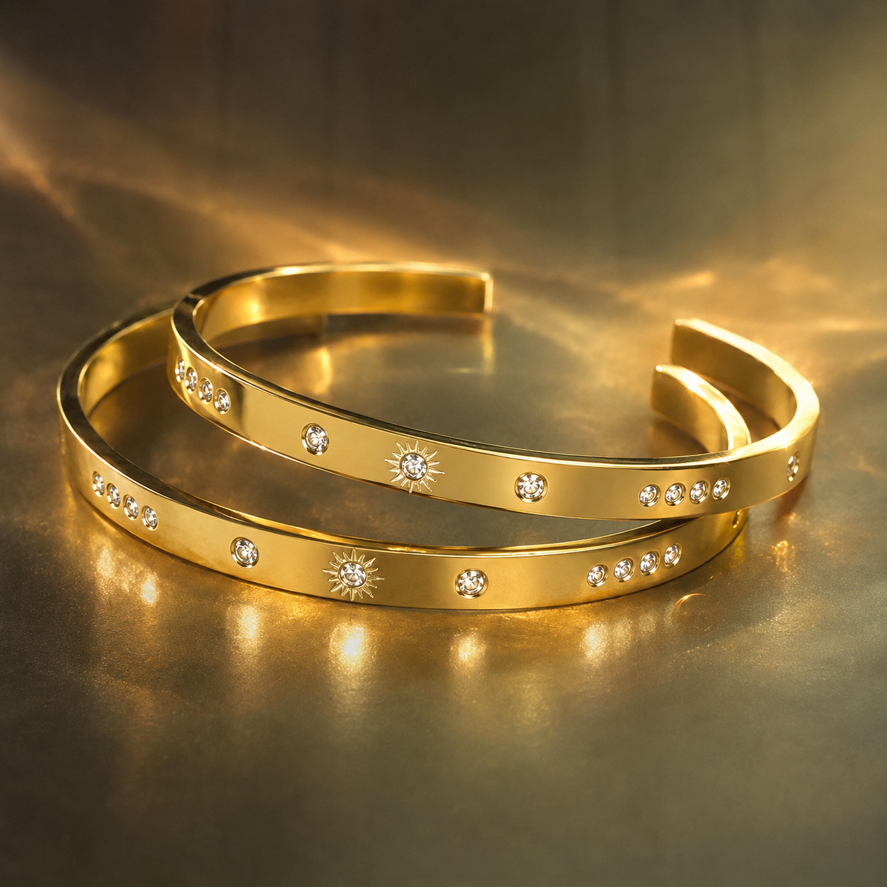 Solvaira – Dainty Sunburst Bracelet