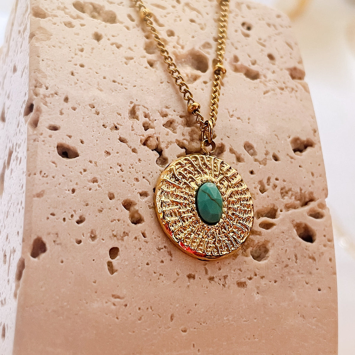 Turquoise Necklace and Earrings Set