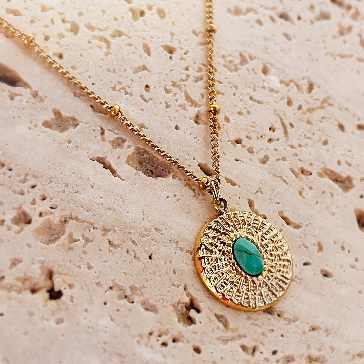Turquoise Necklace and Earrings Set