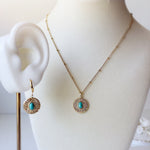 Turquoise Necklace and Earrings Set