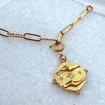 Tarot Sun and Stars Pendant Necklace