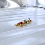Gold Bean Pearl Charm Necklace