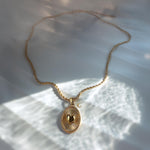 Sunburst 3D Heart Medallion Necklace