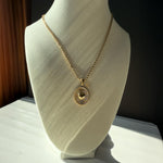 Sunburst 3D Heart Medallion Necklace