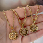 Moonlight Glow Crescent Moon Necklace with Crystals