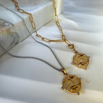 Tarot Sun and Stars Pendant Necklace