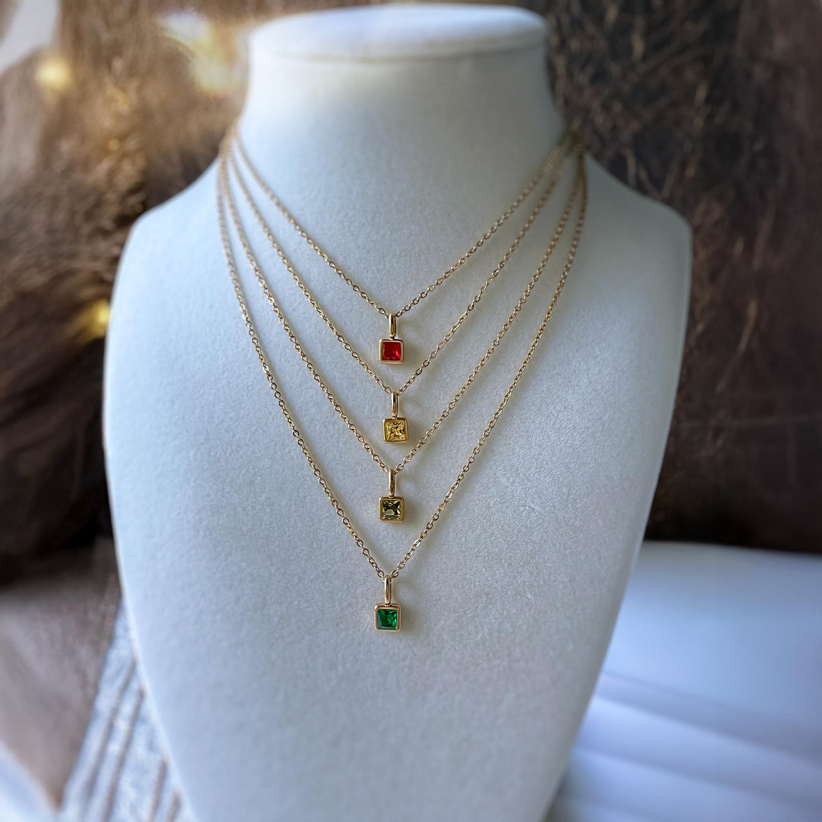 Birth Month Crystal Necklace