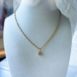 Birth Month Crystal Necklace