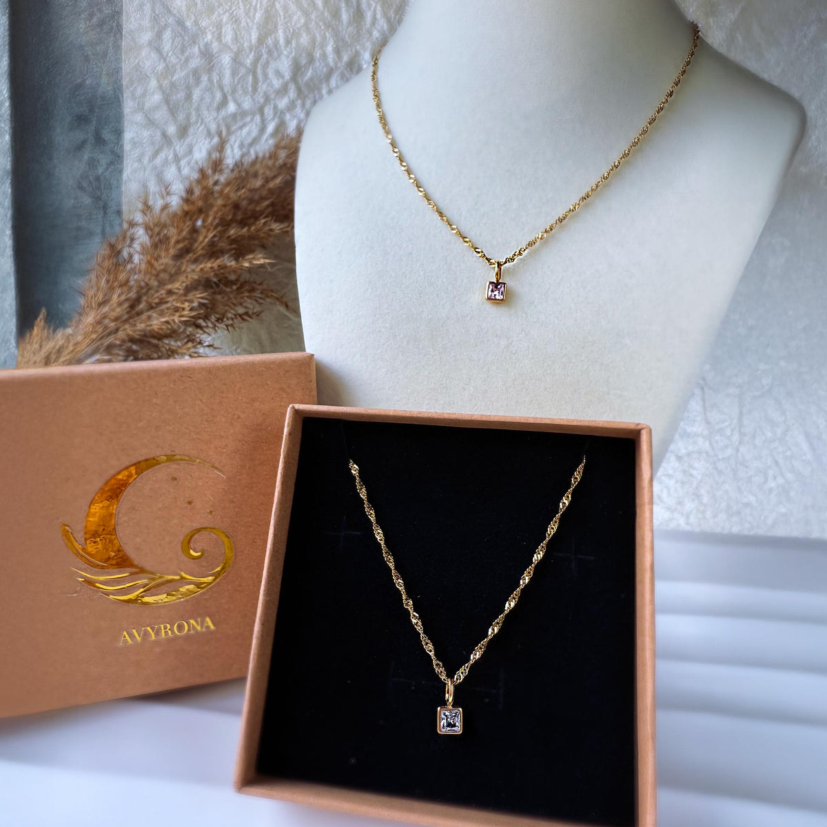 Birth Month Crystal Necklace