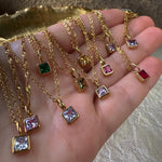 Birth Month Crystal Necklace