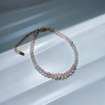 Pink Crystal Beaded Bracelet