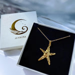 Gold Starfish Pendant Necklace
