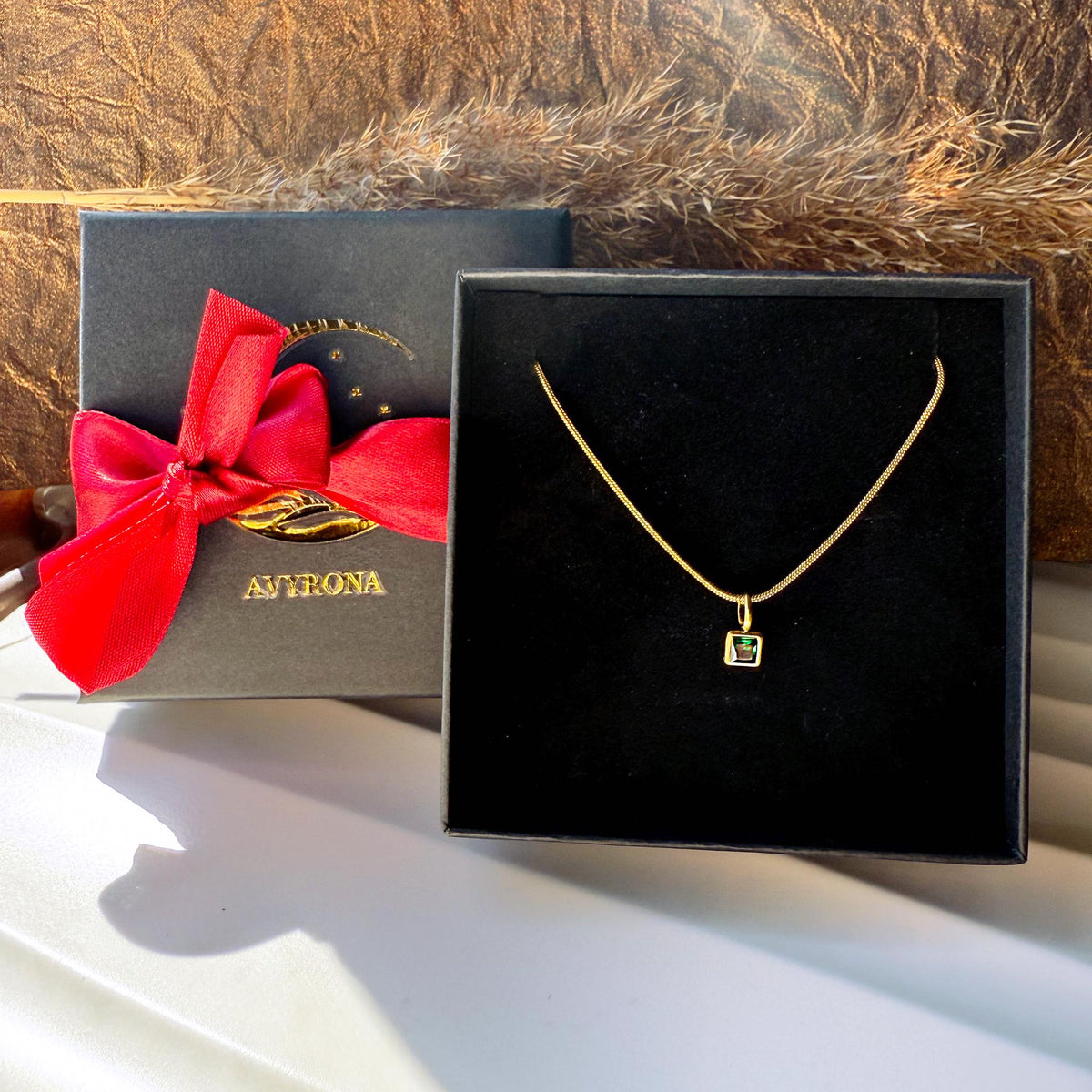 Personalized Birthstone Necklace on Snake Chain