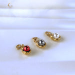 Gold Bean Pearl Charm Necklace