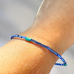 Turquoise and Blue Beaded Bracelet