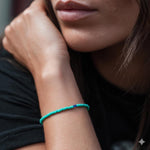 Turquoise and Blue Beaded Bracelet