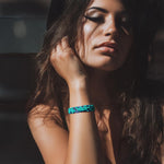 Turquoise and Blue Beaded Bracelet
