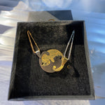 Matching Cat Necklaces for Best Friends, Gold and Silver Set